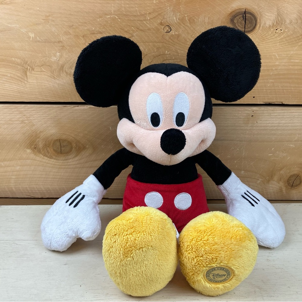 Disney Mickey Mouse Plush - Black, Red, Yellow